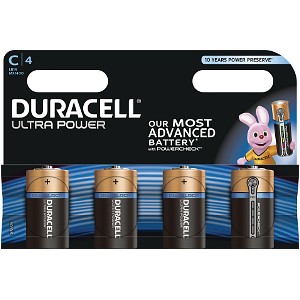 Duracell Ultra Power størrelse C 4 Pakke