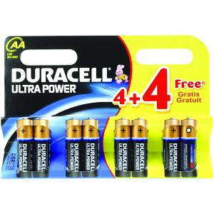 Duracell Ultra Power AA 4+4 Free Pack