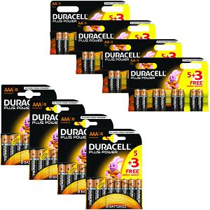 Duracell Plus Power AA & AAA 64 Pakke av Batterier