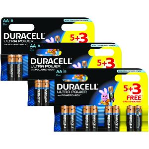 Duracell Ultra Power AA 3 pakker af 4+4