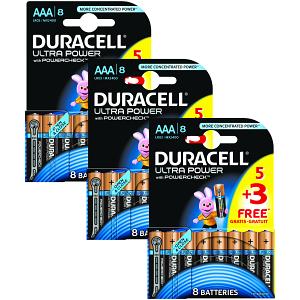 Duracell Ultra Power AAA Pakke af 24