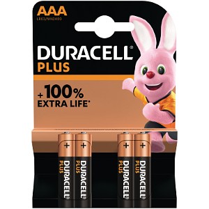Duracell Plus Power AAA  Pakke med 4 Batterier