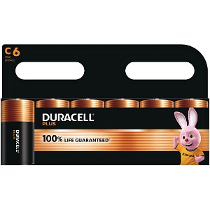 Duracell Plus Power C Size (6 Pack)