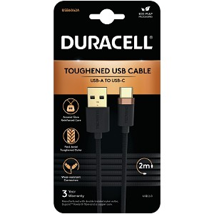 Duracell 2m USB-A til USB-C kabel