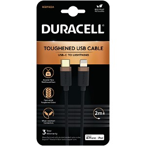 Duracell 2m USB-C til Lightning-kabel