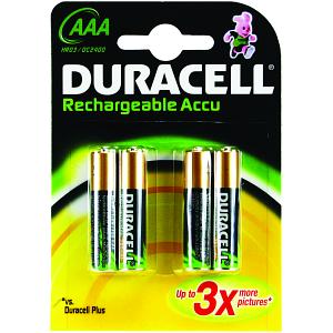 Duracell AAA rechargeable batteries 4Pac