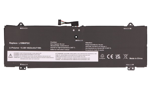 L19C4PDC Batteri (4 Celler)