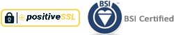 BSI og ISO9001 certificeret virksomhed.
