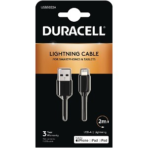 Duracell 2m USB-A til Lightning-kabel