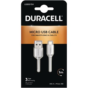Duracell 1m USB-A to Micro USB Cable