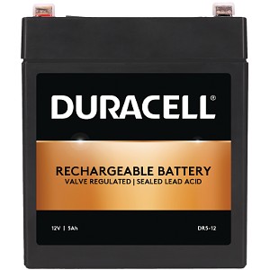 Duracell 12V 5Ah VRLA-sikkerhedsbatteri