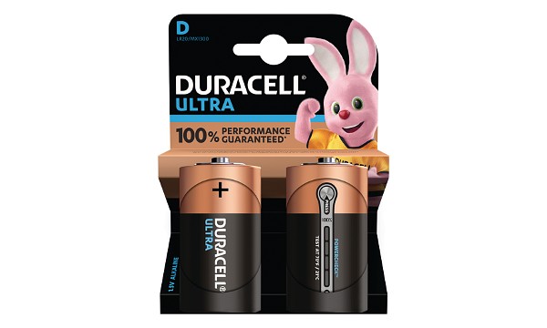 Duracell Ultra Power størrelse D Pakke af 2