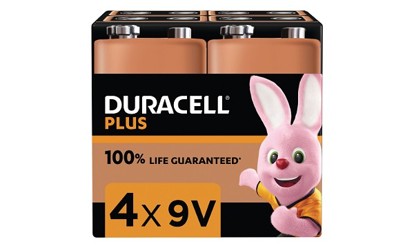 Duracell Plus Power 9v pakke af 4