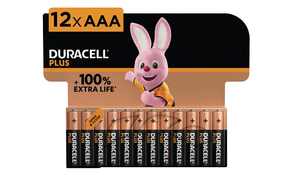Duracell Plus Power AAA 12 Pakke af Batterier