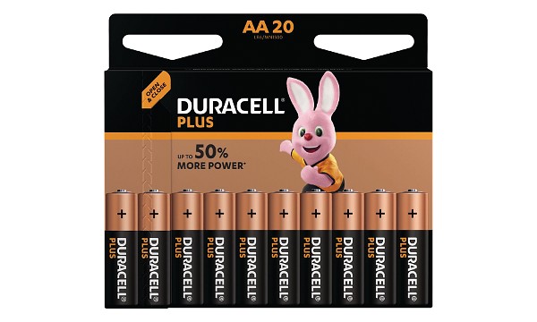 Duracell Plus Power AA 20 Pakke af Batterier