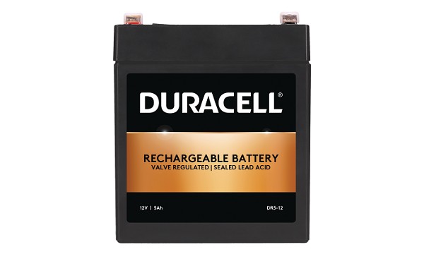 Duracell 12V 5Ah VRLA-sikkerhedsbatteri