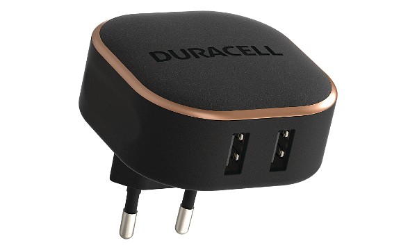 Duracell dobbelt 24W USB-A oplader