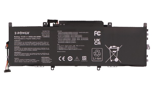 ZenBook UX331UN-1E Batteri (4 Celler)