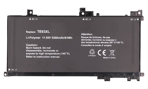 OMEN 15-ax210TX Batteri (3 Celler)