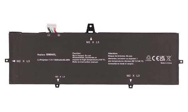 EliteBook x360 1030 G3 Batteri (4 Celler)