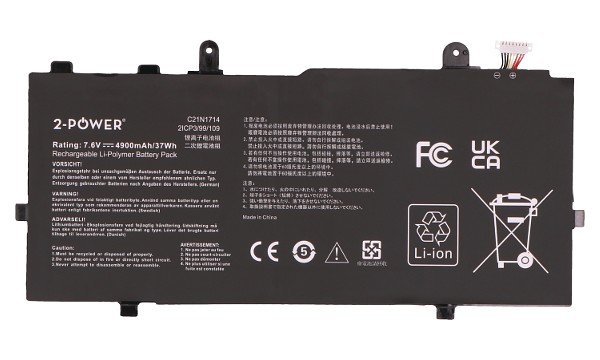 Vivobook Flip TP401NA Batteri (2 Celler)