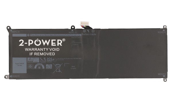 XPS 12 9250 Batteri (2 Celler)