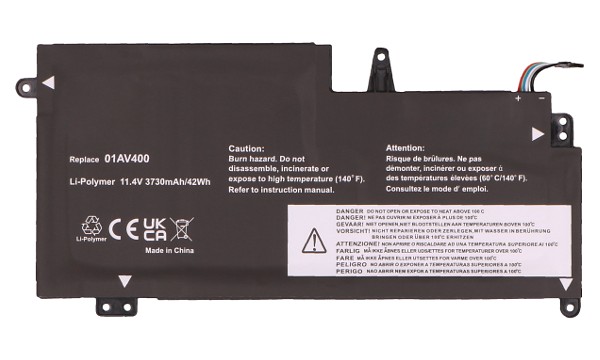 ThinkPad 13 Gen 1 Chromebook Batteri (3 Celler)